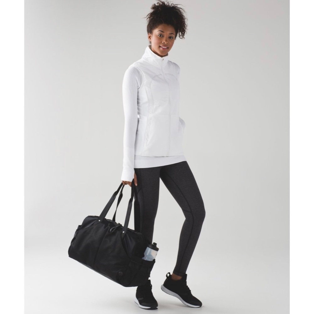 Lululemon Speed Tight V Power Extreme Variegated Knit Black Heathered Black 4
